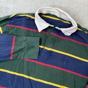 Nautica Striped Rugby Shirt Long Sleeve Multicolor Mens Size XL